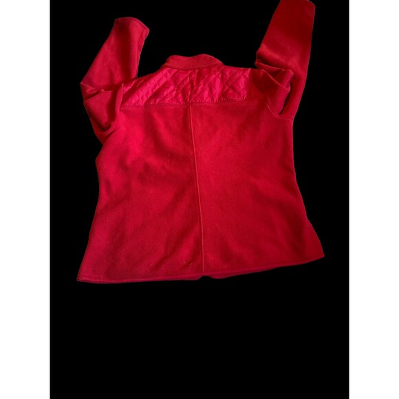 Croft & Barrow Red Fleece Zip Up Jacket - Picture 2 of 6